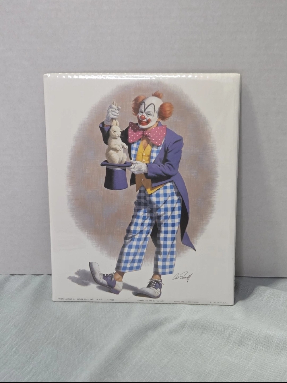 Arthur Sarnoff -- Clown Magician Pulls Rabbit From Hat